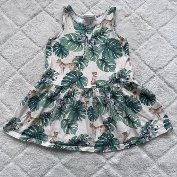 Karolina Kijak x H&M | Jungle Patterned Jersey Dress | Size 2-4 Y - Picture 2 of 8
